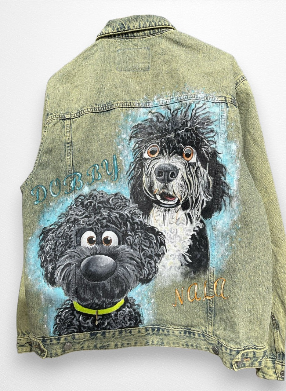 Cazadora 2 mascotas estilo animado