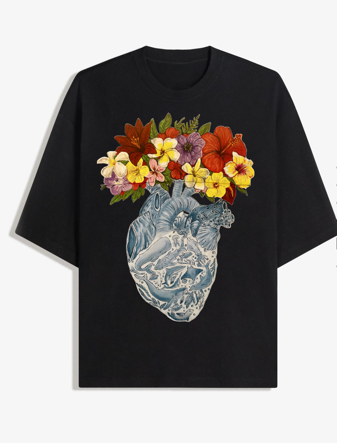 Camiseta Corazón Océano