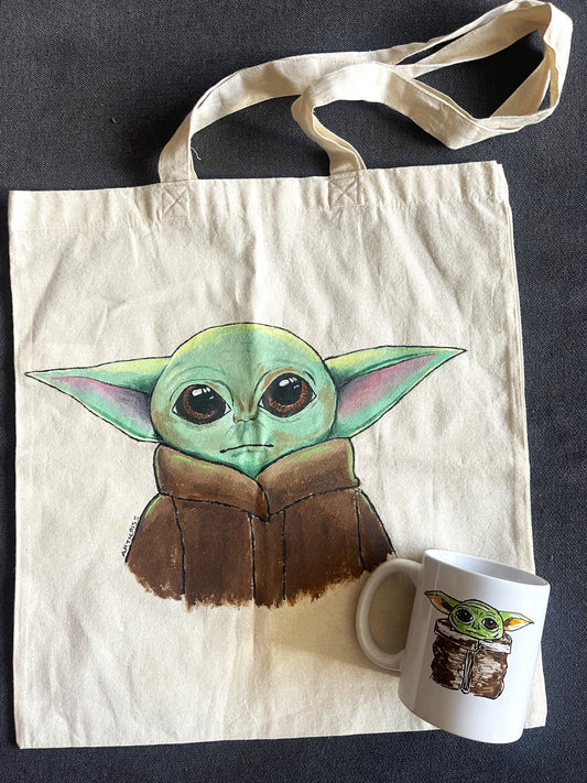 Totebag + Taza Baby Yoda
