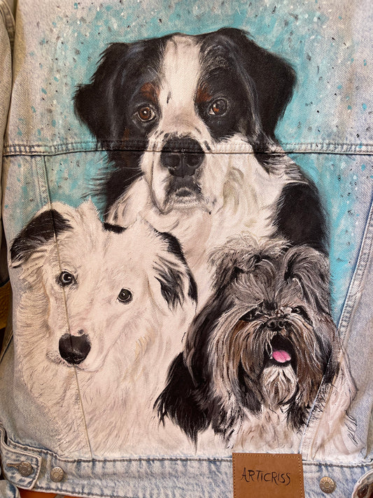 Cazadora vaquera 3 mascotas