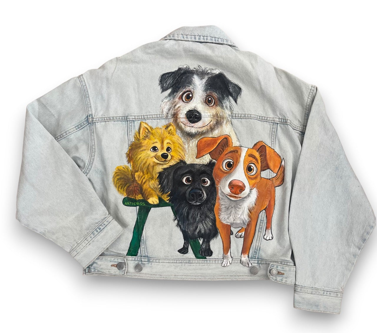 Cazadora vaquera 4 mascotas animadas