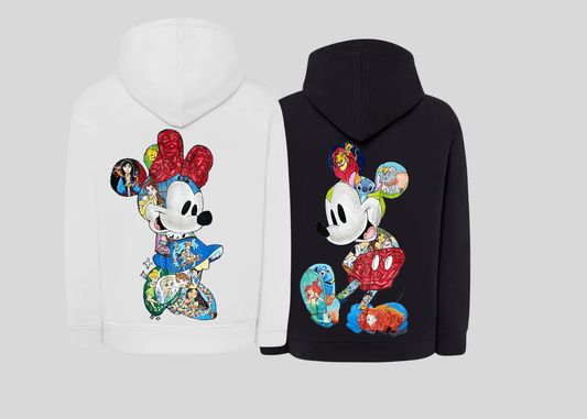 Pack sudaderas Mickey y Minnie gorro