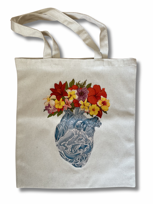 Totebag Corazón Océano