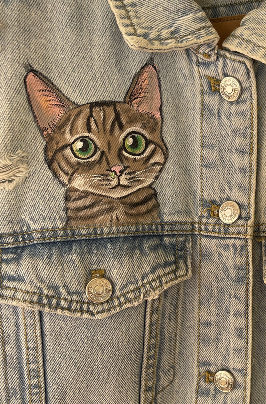 Cazadora vaquera mascota animada