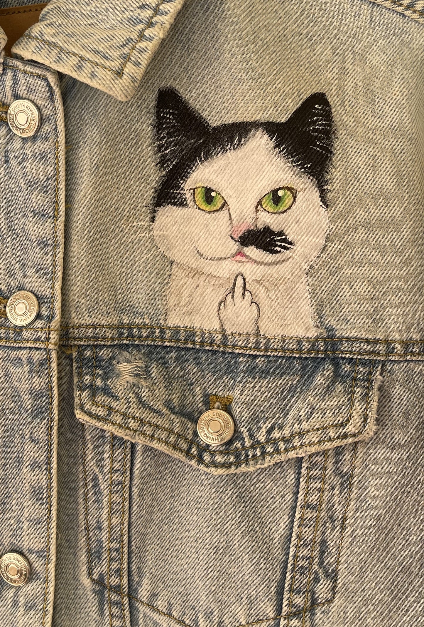 Cazadora vaquera mascota animada